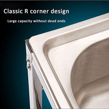 Kitchen Sinks Lavabo Semplice in Acciaio Inox con Staffa Mobile lavello da Campeggio con Sistema di Scarico Completo portaoggetti Adatto per Cucina e Lavanderia Interna ed Esterna