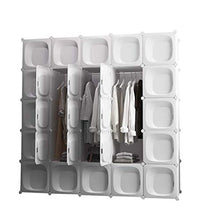 Cassapanche GGJIN Armadio stratificato Bianco Combinazione della Stanza Camera da Letto dello Studente di College Montaggio Semplice Push-Pull Moderna
