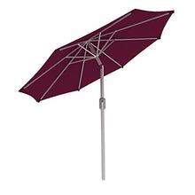 paramondo interpara Ombrellone da Giardino e Balcone 3,5 m (Rotondo/Rosso Vinaccia) / Telaio (Antracite)