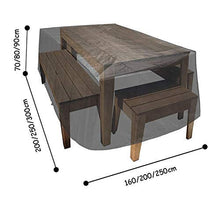 COUYY Coperchio Impermeabile da Giardino e Poltrona da Giardino Personalizzato,300 * 250 * 90cm