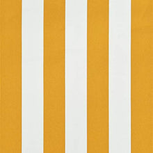 VidaXL - Tenda da sole retrattile con LED, 100 x 150 cm, giallo e bianco
