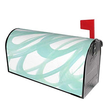Petali di menta astratto design unico cassetta delle lettere magnetico copre la copertura della cassetta delle poste per giardino giardino giardino giardino dimensioni standard 53 x 45 cm