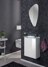 Fackelmann Mirrors Elemento a Specchio, Organico, Argento, 55 x 89 cm