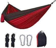 XIAOTIAN Doppio Campeggio Leggero Hammock Portatile per Escursioni da Viaggio all'aperto Backpacking da Viaggio - Nylon Hammock Swing - Supporto 600LBS Corde Carabinatori