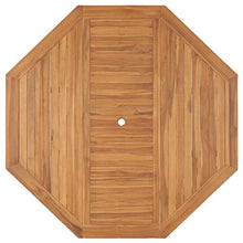 E E-NICES Tavolo da Giardino 150x150x75 cm in Legno Massello di Teak
