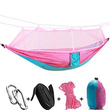 Amaca Da Campeggio / Giardino Mobili Da Esterno 1-2 Persone Lettino Sospeso Portatile Forza Tessuto Per Paracadute Altalena Per Dormire Pinkblue