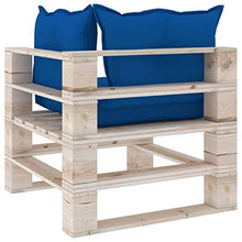 vidaXL Divano Angolare da Giardino in Pallet con Cuscini Legno di Pino