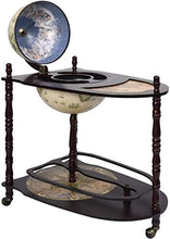 Mobile bar Globe con coperchio e bar carriola con tavoli trolley,Black