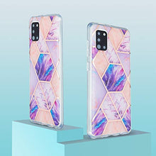 Custodia in TPU (IMD marmore) per Samsung Galaxy A31, colore: Viola