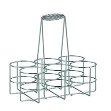 kela 49880 Cestello portabottiglie per 6 Bottiglie, Metallo Cromato, Loop, Metal, Argento, 31 x 31 x 21 cm