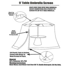 Tubayia - Zanzariera parasole per giardino, giardino, balcone, patio (nero)
