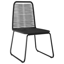 vidaXL Set da Pranzo da Giardino 7 pz in Rattan PVC Nero