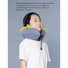 Cuscino per il collo per il cuscino da viaggio regolabile per via aereo per memory schiuma Sleep-Soft Poggiatesta con supporto per il collo-Master di Comfort di volo, cuscino per seggiolino auto