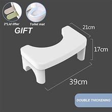 MZBZYU Sgabello WC Lo Sgabello Servizi Igienici Potty Accovacciata Sgabello da Bagno Accovacciato, Sgabello per WC Squatty Contro Emorroidi, Stitichezza, Colon Irritabile, Flatulenza