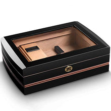 Cigar Humidor, Solido Legno di Cedro Humidor Box con Built-in Igrometro E Umidificatore Cigar Box Cigar Cabinet (330 * 230 * 100Mm)