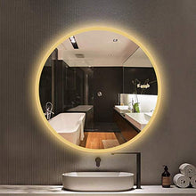 Wubing Specchio da Bagno Specchio per Bagno con Specchio Specchio per Bagno con Specchio (Color : Silver, Size : 60 * 60 * 3CM)