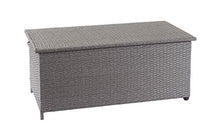 Mendler Baule Contenitore da Esterno HWC-D88 polyrattan ~ Premium 170l Grigio