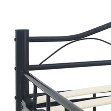 Festnight Giroletto, Struttura per Letto in Acciaio Nero 120x200 cm
