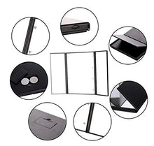 Portatile LED luce vanità specchio vanità luce compatta trucco tasca specchio vanità specchio manuale pieghevole led specchio luce Roseered