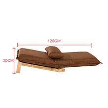 Laishutin Divano Poltrona da Salotto Pieghevole Lazy Sofa Balcony Armchair per Soggiorno e Ufficio (Color : Brown, Size : 80 * 70 * 75cm)