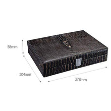 SCDZS Desktop Cigar Humidor Cigar Box Bagagli con umidificatore Chiaro Rimovibile Portatile Cigar Box Valigia