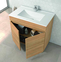 VAROBATH Mueble de baño de 2 Puertas con Lavabo de Ceramica - Modelo Luup (60 CMS, Hera)