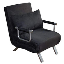 ITALFROM Divano Letto Sofa Bed Nero DIVANI 65x69x82h DIVANETTI Divano Letto 1 Piazza - Arredi Casa