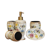 WYPDM Bagno 5 pc regolati Dente Ceramic Brush Holder Dispenser Sapone Bocca Cup per Hotel Tatuaggi,A