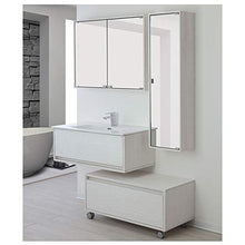 Mobile Bagno Sospeso 90 Cm Effetto Legno Bianco 1 Cassetto Arredo Moderno