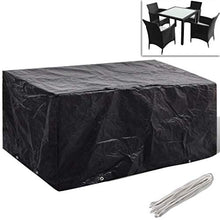 E E-NICES Telo di Copertura per mobili in polirattan con 8 Occhielli 180 x 140cm