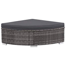 Tidyard Set Divani da Giardino 6 pz con Cuscini in Polyrattan Grigio, Set Divano Esterno, Set di Mobili da Giardino Grigio e Grigio Scuro