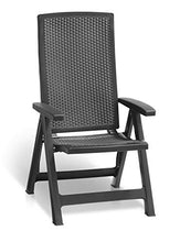 Jardin Montreal - Sedia Pieghevole, Colore: Grigio Antracite