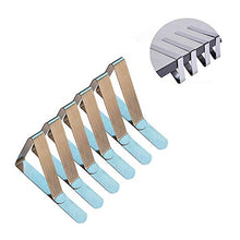 Xinlie - Fermatovaglia Regolabile in Acciaio Inox, 7,5 x 4,6 x 5,8 cm, 12 Pezzi