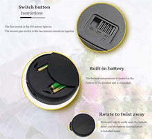 Trucco specchio con luci LED illuminato compatto da viaggio trucco dello specchio, 1X / 5X ingrandimento specchio della tasca Double Sided compatto specchio Viaggi & Specchio con AngleHeight design re