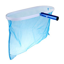 Sacchetto Rete Netto Skimmer Foglie Bastoncini Telescopici Maniglia Gestire Alluminio Bianco Blu