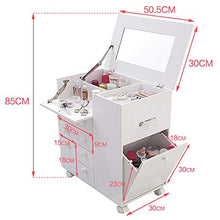 YaGFeng Dressing Table Rotolando Una Pluralità di Negozio Cassetti Camera da Letto Contatori Trucco può Essere Usato Come Uno Specchio da Tavolo per Camera Trucco Gioielleria Bagagli