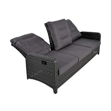 Gartentraum Divano da Giardino a 3 posti con schienali Regolabili - Sofa Refi