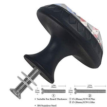 Bandiera americana (3) 4 PCS Pomelli per Porta, Pomolo per Mobile, Pomelli per Mobili con Viti, Maniglia per Armadietto, Pomelli per Porta, Pomelli per Cassetti per Porta, Armadio, Cassetto e Credenza