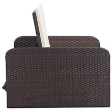 FAMIROSA Set Divani da Giardino 2 pz con Cuscini in Polyrattan Marrone-6079