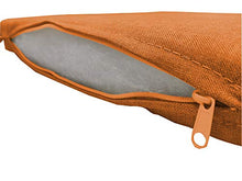 Cuscino per sedia sfoderabile con chiusura lampo per interni ed esterni cucina terrazza giardino in ampia scelta di colori e dimensioni (45x45x5, Arancione)