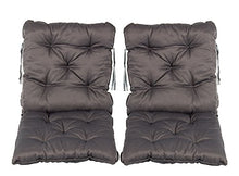 Meerweh Mare WEH Cuscino, Set di Cuscini Sedia Cuscino Imbottito, Grigio, 50.0 x 98.0 x 10.0 cm, 74071