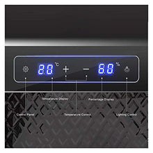 BUDBYU Armadio Elettrico per sigari con Touch Screen Humidor per Controllo Temperatura, 360 ° e Gradi; Raffreddato ad Aria per Bar o Ufficio a casa