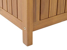 Beliani Panca da Giardino con Vano Contenitore in Legno di Acacia 120 cm SOVANA