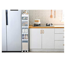 Comò e cassettiere Armadio di stoccaggio Cucina Armadio Accanto ad Ampio Armadio spogliatoio Mobile di stoccaggio Lavatrice (Color : White, Size : 4 Floors)