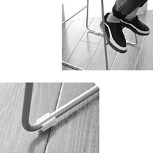 MJY High-End Bar Stool Moda Ferro battuto Bar Stool Cucina Colazione sedia Torna poggiapiedi Design Bianco (Altezza seduta: 75cm)