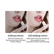 DALADA Specchio da trucco con luce a LED bianca calda e luce calda, 3 modalità, ricaricabile, controllo touch a 120 gradi
