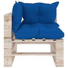 FAMIROSA Divano Angolare da Giardino in Pallet con Cuscini Legno di Pino-6064