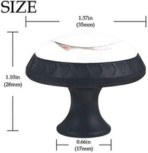 Criceto Pomelli per Porta Set di 4 Pomelli per Mobili Manopole per Cassetti Cucina Armadio Vetro