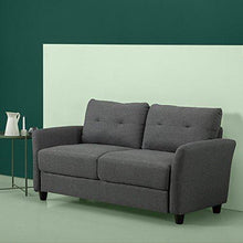 Zinus Divano Moderno Imbottito, Grigio Scuro, 158x78x80cm - Arredi Casa