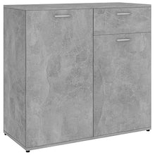 vidaXL Credenza in truciolato grigio cemento 80x36x75 cm